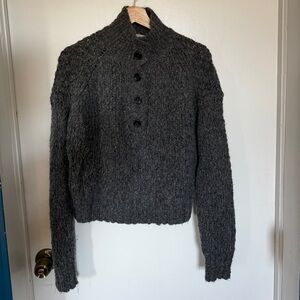 Everlane half button sweater